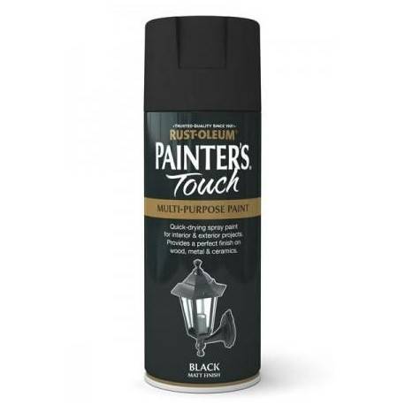 Vopsea Spray negru mat Painter’s Touch Matt Black 400ml