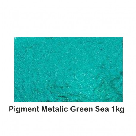 Pigment Metalic Green Sea 1Kg.