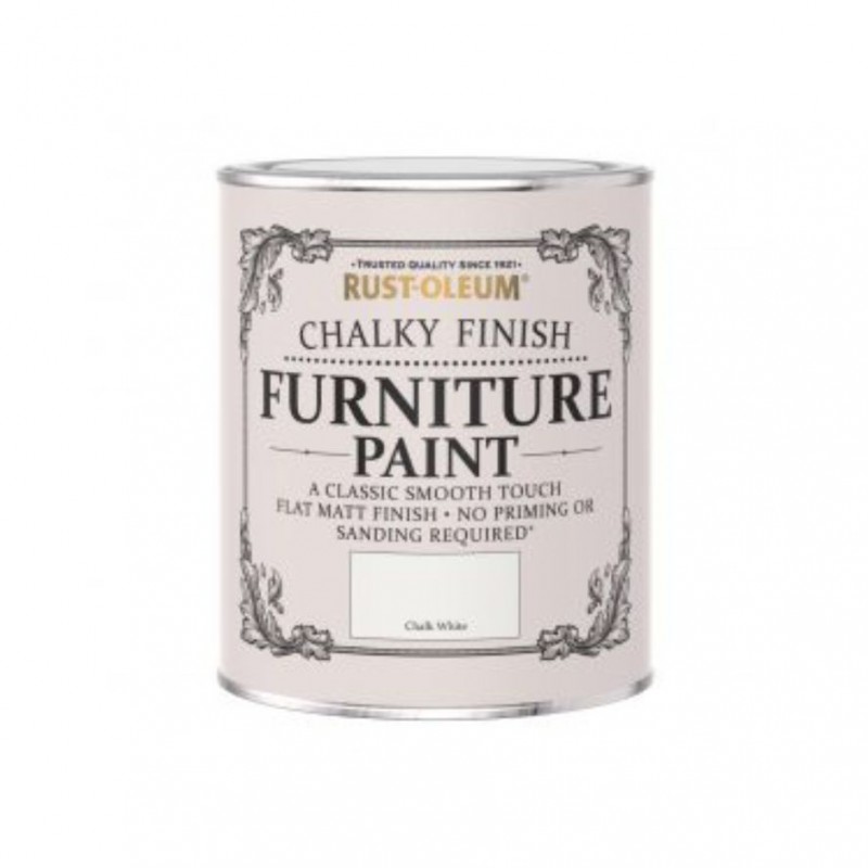 Chalky Finish Furniture Chalk White 750 ml