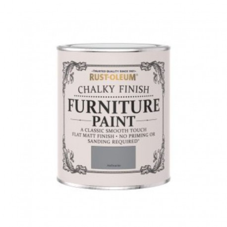 Chalky Finish Furniture Anthracite 750 ml